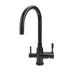 Otto - Stainless Steel Kitchen Mixer Tap with Filtered Water Outlet - Satin Black Finish